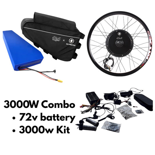 SurgeRide x OzEmotoz 3000w Motor and Battery Combo